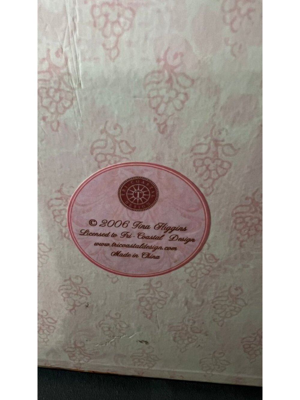 Tina Higgins Pink Floral Decorative Storage Box By Tri-Coastal - Picture 5 of 9